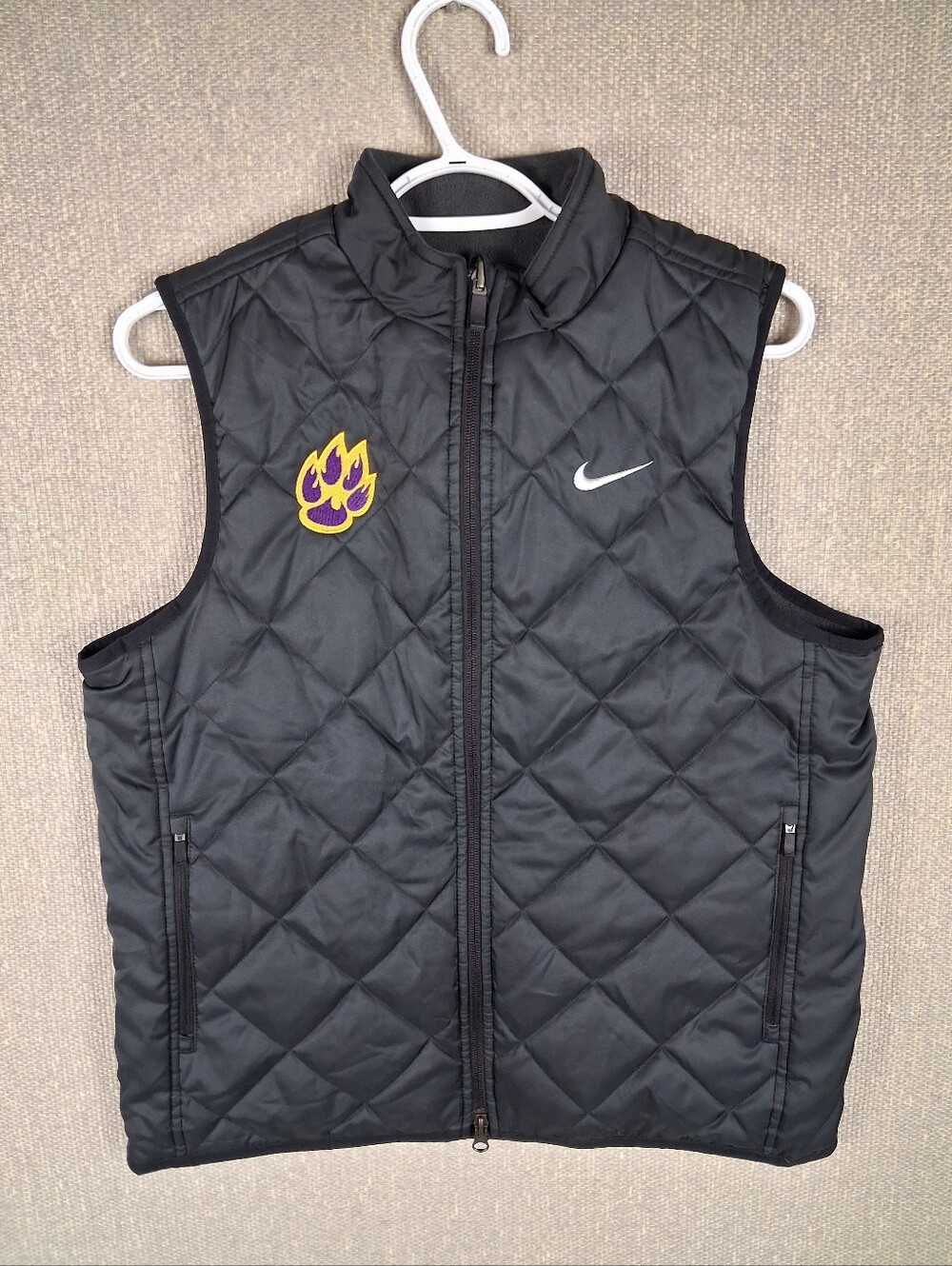 Nike Synthetic Fill Reversible Team Vest Womens Medium Black CW8188 Game Day